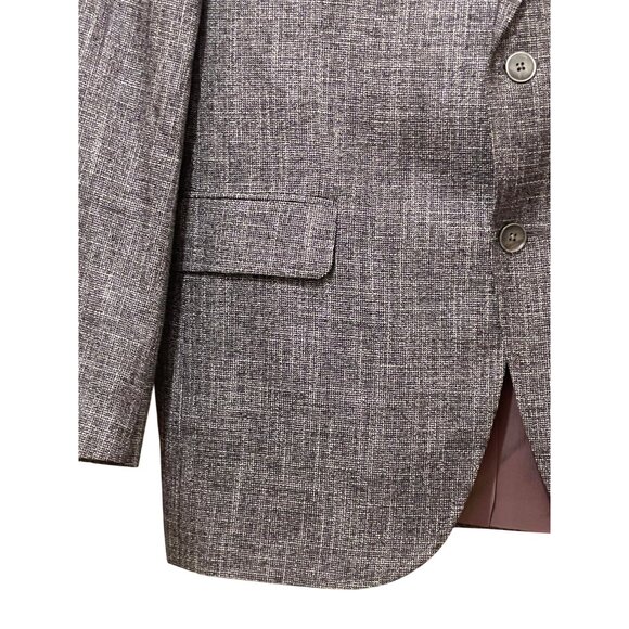 Jack Victor Men's Gray Plaid Wool Bamboo Blazer Sport Coat Size 42R - Picture 13 of 16